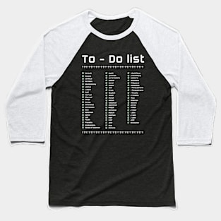 To do list bible planner list for bible lovers Baseball T-Shirt